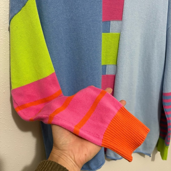 Zaket & Plover Blue Sweater Cashmere and Cotton - Picture 4 of 10